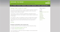 Desktop Screenshot of designtoread.com